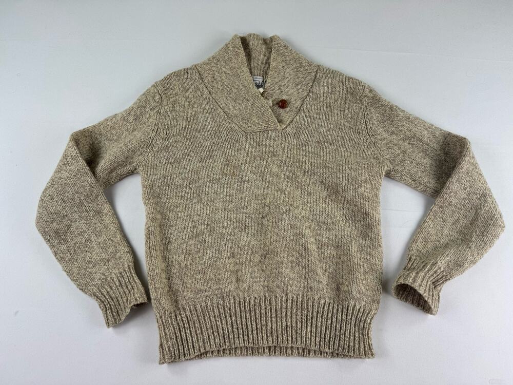 Vintage Woolrich Woman Oatmeal Knit Sweater Womens Medium Beige